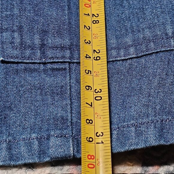 Talbots Vintage Chore Denim Jacket Western Cowgirl Blue Womens Plus Size 16W - Picture 6 of 7